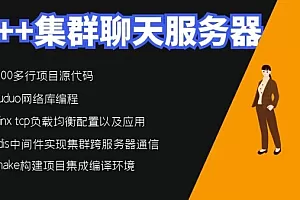 C++项目-集群聊天服务器-软件分层设计和高性能服务开发