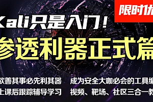 掌控-渗透利器进阶班!kali/代码审计/网络安全/web安全/测试/信息安全