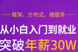 马士B Java就业班 – 框架,分布式,微服务