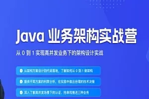 JAVA业务架构实战训练营