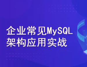 企业常见MySQL架构应用实战(高可用集群系统+调优经验)