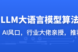 LLM大语言模型算法特训 带你转型AI大语言模型算法工程师封面图